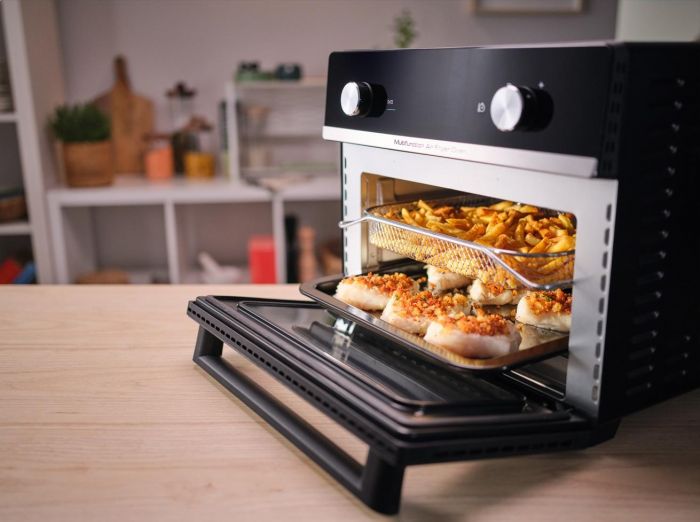 Мультипіч Tefal EasyFry Oven Multifunctional, 1800Вт, механічне керув., пластик, чорний