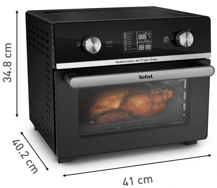 Мультипіч Tefal EasyFry Oven Multifunctional, 1800Вт, механічне керув., пластик, чорний