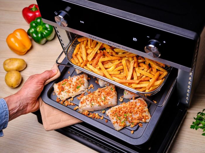 Мультипіч Tefal EasyFry Oven Multifunctional, 1800Вт, механічне керув., пластик, чорний