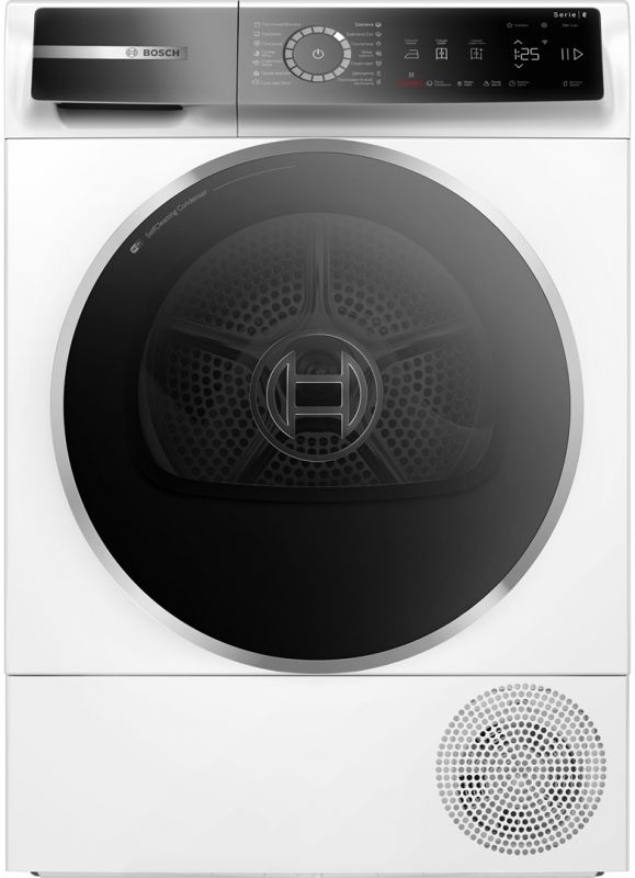 Сушильна машина Bosch тепловий насос, 9кг, A+++, 61см, дисплей, білий