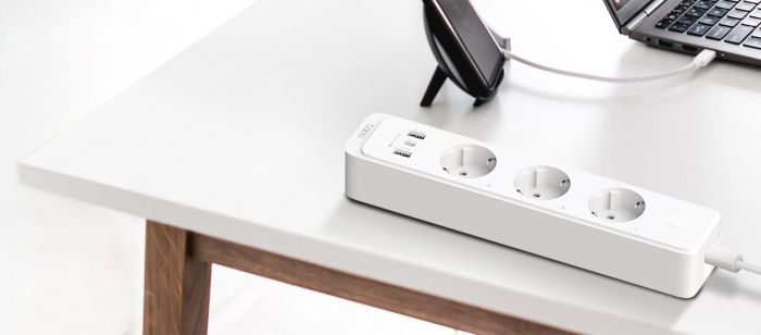 Розумний Wi-Fi подовжувач живлення TP-LINK P300 N300 BT 10A 2300W 3xSchuko 2xUSB 3.0 PD QC3.0