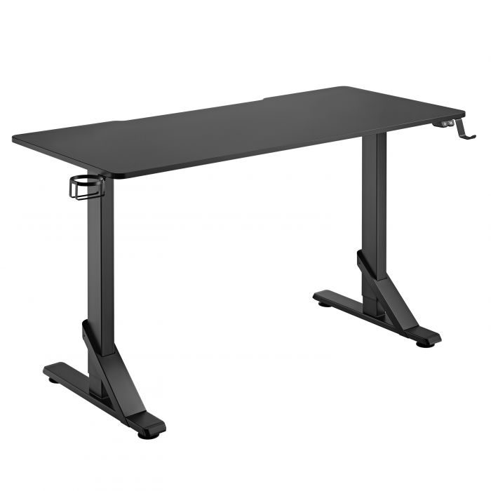 Стіл комп'ютерний 2E GAMING KIRIN RGB, 136х60x71/76/81см, чорний