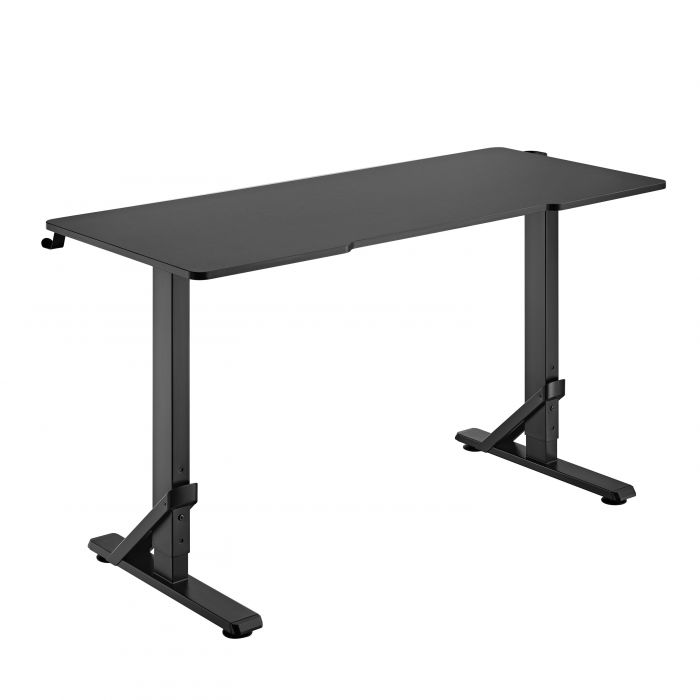 Стіл комп'ютерний 2E GAMING KIRIN RGB, 136х60x71/76/81см, чорний