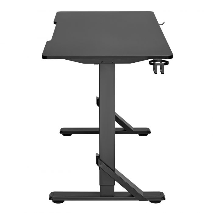 Стіл комп'ютерний 2E GAMING KIRIN RGB, 136х60x71/76/81см, чорний
