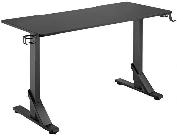 Стіл комп'ютерний 2E GAMING KIRIN RGB, 136х60x71/76/81см, чорний