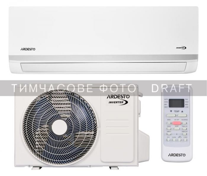 Кондиціонер  Ardesto ACM-11INV-R32-WF-AG-S 35м2 інвертор 11000BTU 3.5кВт A++/A+ -15°С Wi-Fi R32 білий