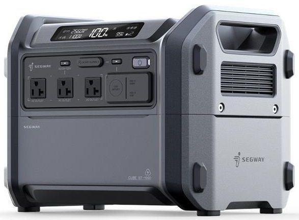 Портативна електростанція Segway CUBE 1000, 2200 Вт (R-Drive 4400 Вт), 1024 Вт/год, IPX3, BT, розширення ємності, швидка зарядка