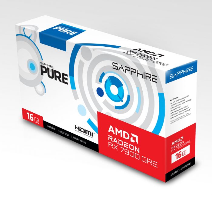 Відеокарта Sapphire Radeon RX 7900 GRE 16GB GDDR6 PURE GAMING OC