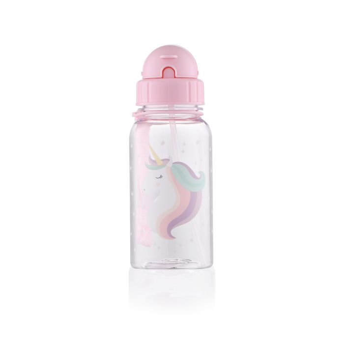 Пляшка для води дитяча Ardesto Unicorn, 500мл, пластик, рожевий