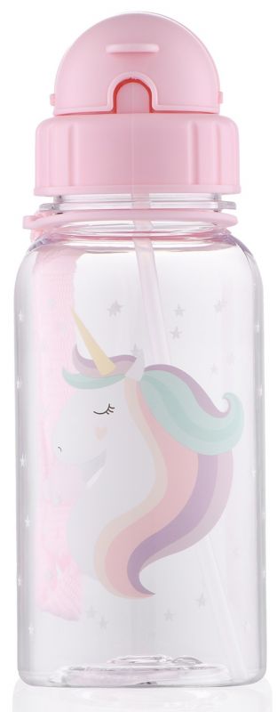 Пляшка для води дитяча Ardesto Unicorn, 500мл, пластик, рожевий