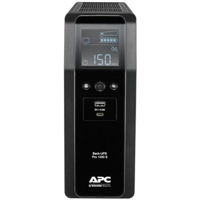 Джерело безперебійного живлення APC Back UPS Pro S 1600VA/720W, LCD, USB, 6+2 C13