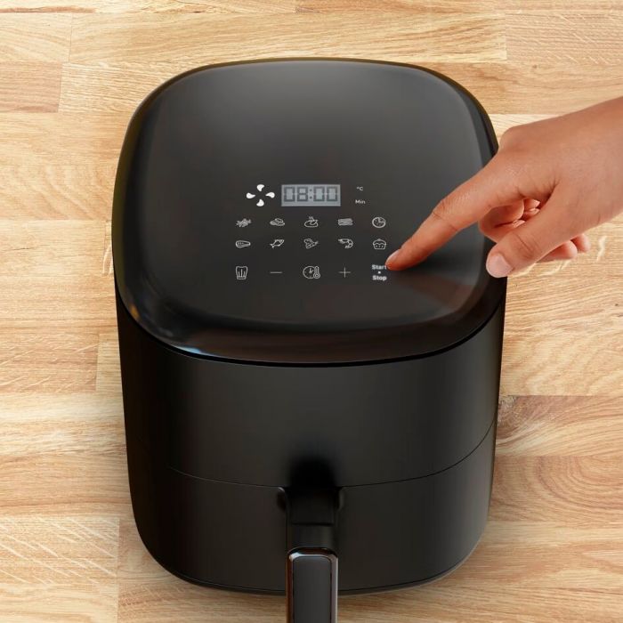 Мультипіч Tefal Easy Fry Max, 1500Вт, чаша-5л, сенсорне керув., 10 програм, пластик, чорний
