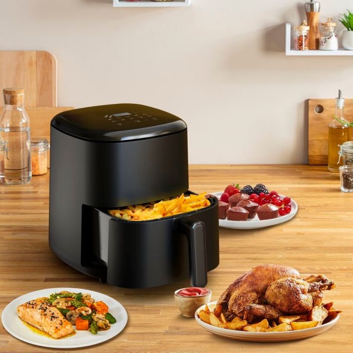 Мультипіч Tefal Easy Fry Max, 1500Вт, чаша-5л, сенсорне керув., 10 програм, пластик, чорний