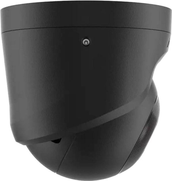 IP-Камера дротова Ajax TurretCam, 8мп, 4мм, Poe, True WDR, IP 65, ІЧ 35м, аудіо, кут огляду 75°до 85°, купольна, чорна