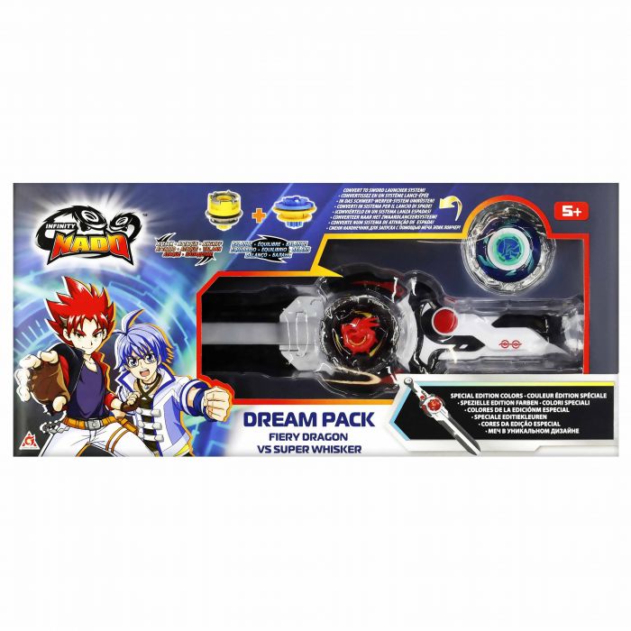 Набір Infinity Nado VI Dream Pack Вогняний Дракон і Небесний Вихор (Fiery Dragon vs Super Whisker)