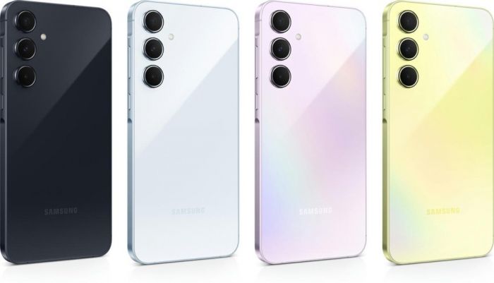 Смартфон Samsung Galaxy A55 5G (A556) 6.6" 8/128ГБ, 2SIM, 5000мА•год, блакитний крижаний