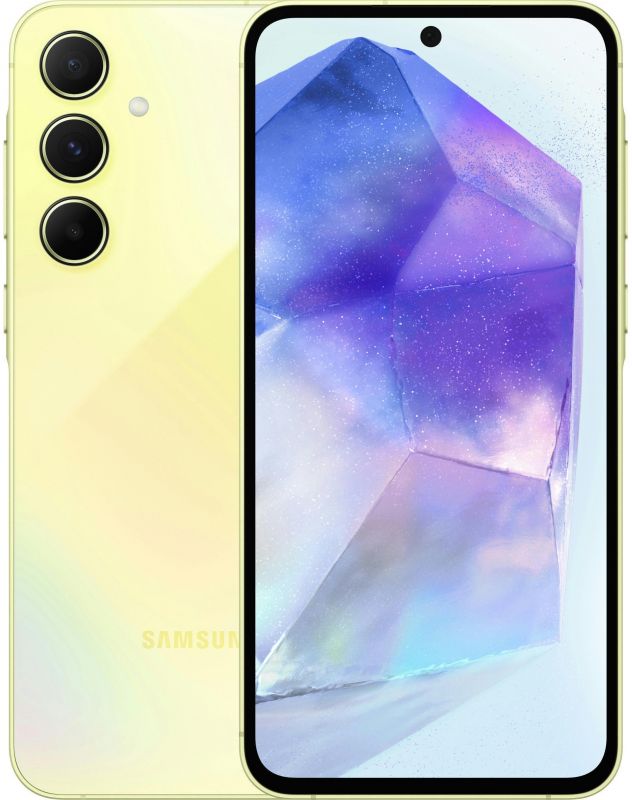 Смартфон Samsung Galaxy A55 5G (A556) 6.6" 8/128ГБ, 2SIM, 5000мА•год, лимонний
