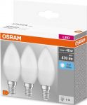 Набір ламп 3шт OSRAM LED E14 4.9Вт 4000К 470Лм B40