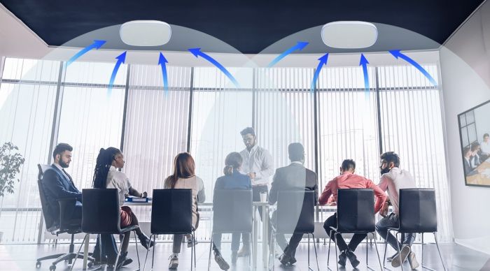 Спікерфон стельовий AVer FONE700, 3 x Uni-Mic, 18 x Omni-Mic, радіус дії 3,5 м, радіус аудіотрекінгу 2,5 м, динамік 1 х 10 W, білий