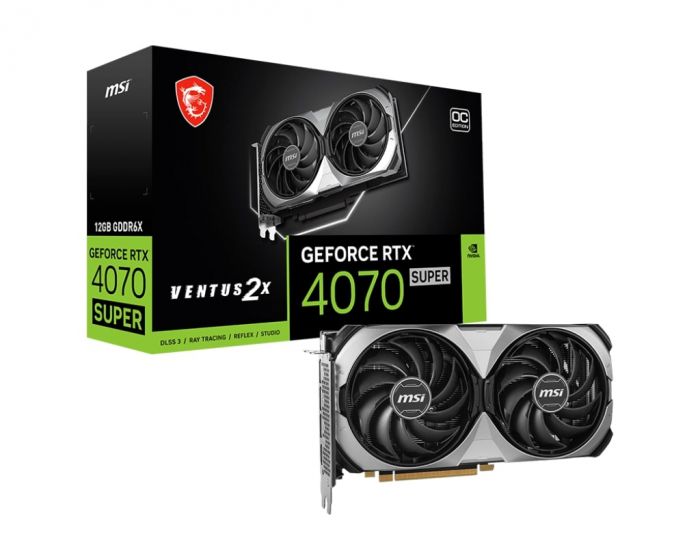 Відеокарта MSI GeForce RTX 4070 SUPER 12GB GDDR6X VENTUS 2X OC