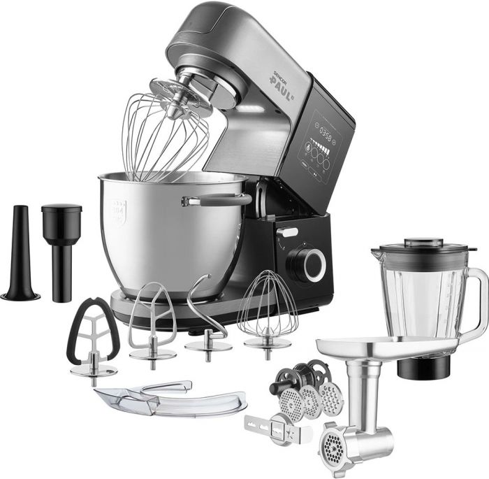Кухонна машина Sencor Paul 3 1800Вт, чаша-метал, корпус-метал, насадок-15, метал