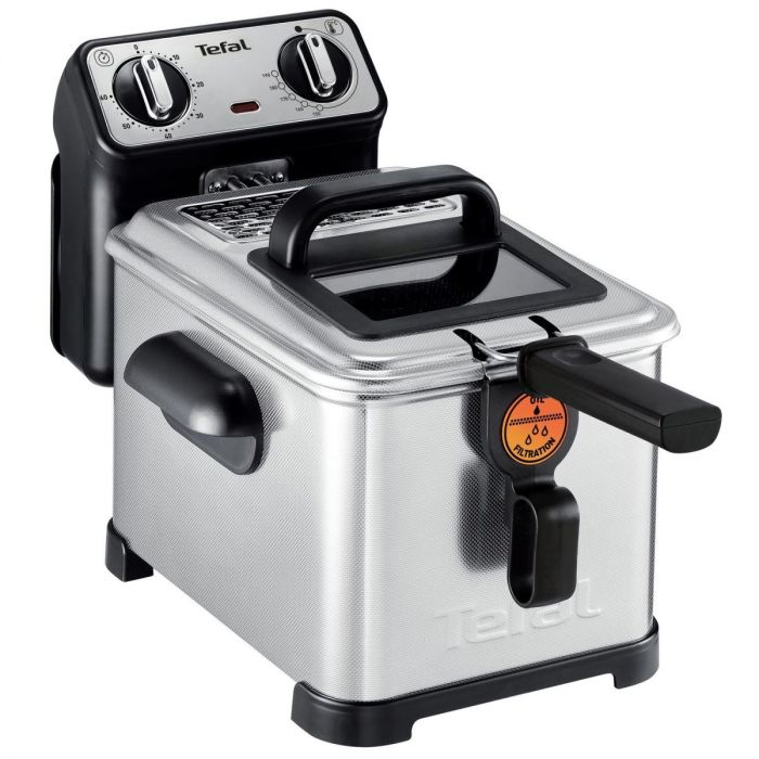 Фритюрниця Tefal Filtra Pro, 2400Вт, ємність-3л, механічне керув., від 150°C до 190°C нержавіюча сталь, чорний