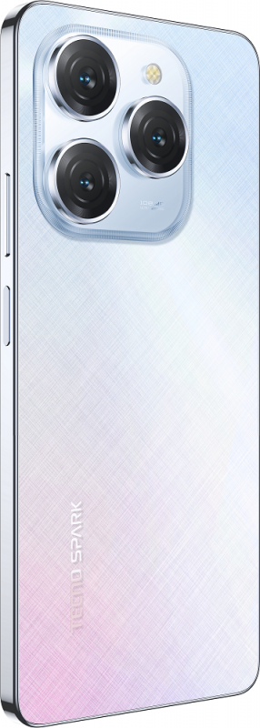 Смартфон TECNO Spark 20 PRO (KJ6) 6.78" 8/256ГБ, 2SIM, 5000мА•год, Frosty Ivory