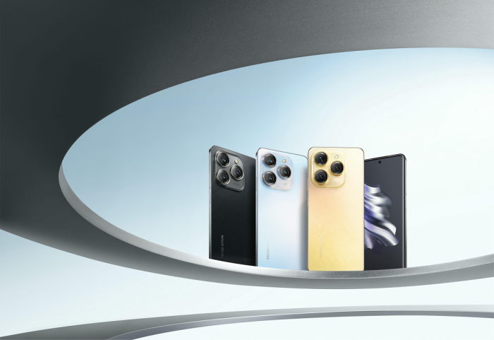 Смартфон TECNO Spark 20 PRO (KJ6) 6.78" 8/256ГБ, 2SIM, 5000мА•год, Frosty Ivory