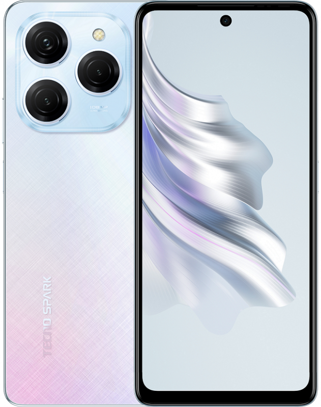 Смартфон TECNO Spark 20 PRO (KJ6) 6.78" 8/256ГБ, 2SIM, 5000мА•год, Frosty Ivory