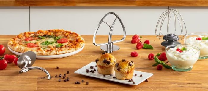Міксер Tefal планетарний Bake Essential 800Вт, насадки-3, чаша-нерж., метал, 4.8л, білий