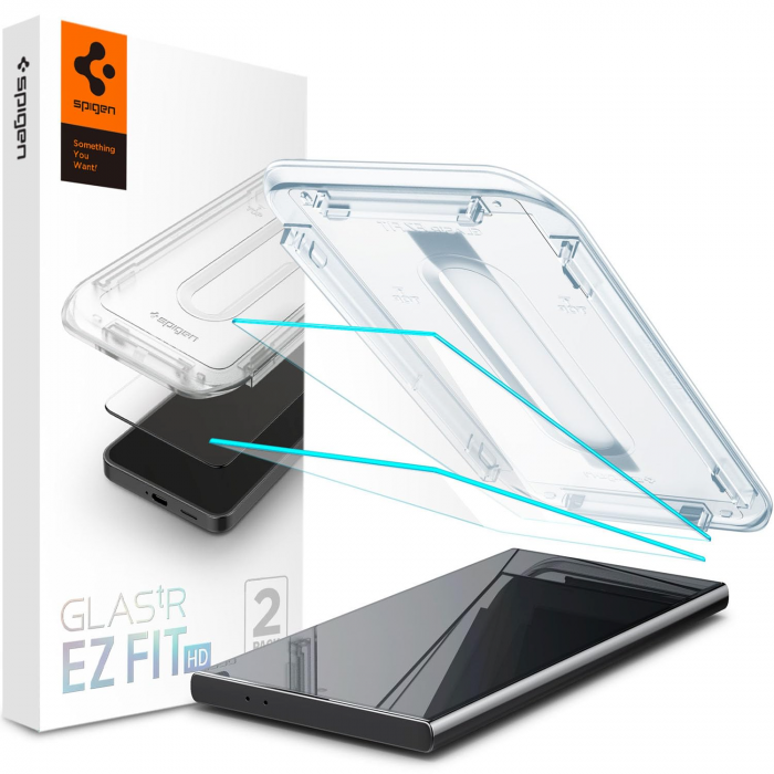 Скло Spigen для Samsung Galaxy S24 Ultra, tR EZ Fit HD, (2 Pack)