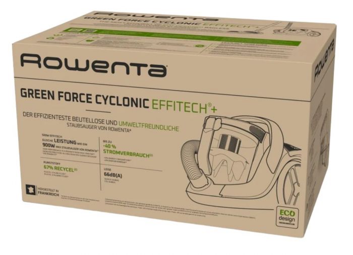 Пилосос Rowenta контейнерний Green Force Cyclnic Effitech+, 900Вт, конт пил -2.5л, НЕРА, чорно-синій