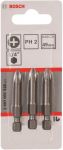 Біти Bosch Extra-Hart PH2, 49мм, 3шт