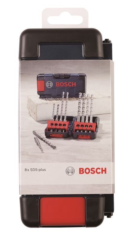 Набір ударних свердел по бетону Bosch SDS-Plus-3, 5-10мм, 8шт
