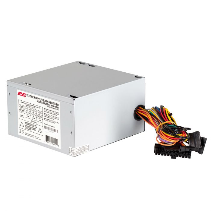 Корпус 2E TeamX TMX04 з БЖ 2E ATX400W, 2xUSB2.0, 1x80мм, VGA 220мм, mATX, чорний