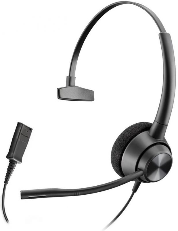 Гарнітура комп'ютерна моно On-ear Poly EncorePro 310, Quick Disconnect, всеспрямований, чорний