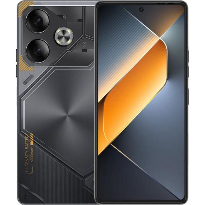 Смартфон TECNO POVA 6 (LI7) 6.78" 8/256ГБ, 2SIM, 6000мА•год, Meteorite Grey