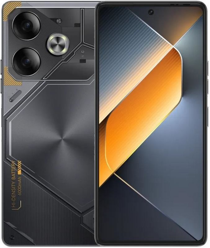 Смартфон TECNO POVA 6 (LI7) 6.78" 8/256ГБ, 2SIM, 6000мА•год, Meteorite Grey