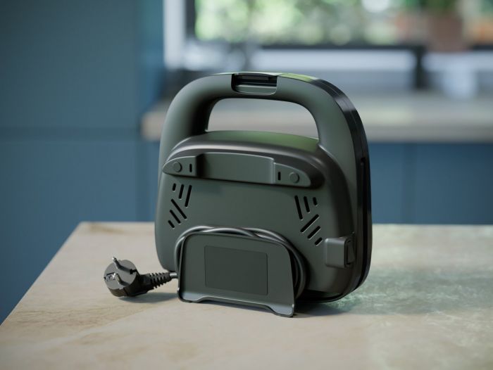 Сендвічмейкер Philips Series 3000 750Вт, антипригарне покриття, корпус-пластик, чорний