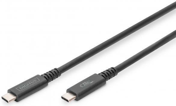 Кабель DIGITUS USB-C > USB-C заряджання/синхронізації, Type-C, 1м, чорний