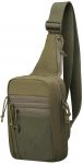 Сумка-слінг 2Е Tactical, кобура із швидким відкриванням, 6 відсіків, зелена