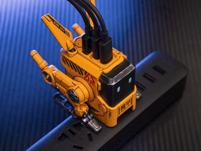 Зарядний пристрій мережевий GravaStar Alpha65 65Вт 2XUSB-C/USB-A, War-Damaged Yellow