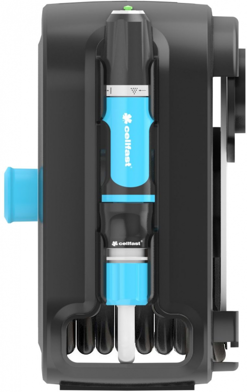 Котушка зі шлангом Cellfast ERGO XS автоматична 10+2м шланга 3/8" комплект конекторів та зрошувач ERGO