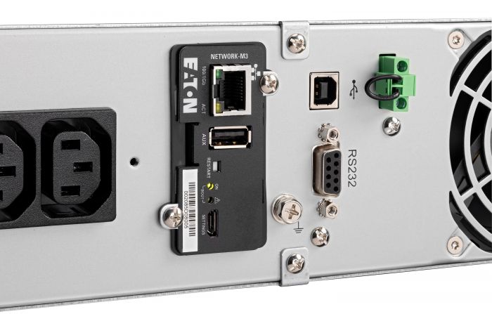 Джерело безперебійного живлення Eaton 9E, 1000VA/900W, RM 2U, LCD, USB, RS232, 4xC13