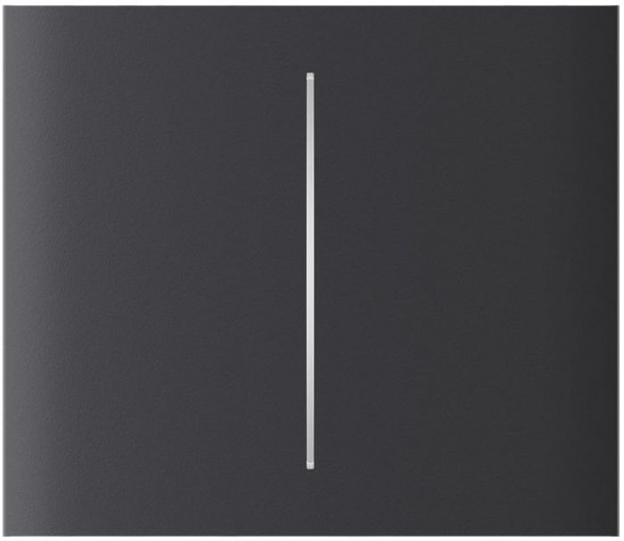Кнопка центральна для двоклавішного вертикального вимикача Ajax CenterButton Vertical 2-gang for LightSwitch, Jeweler, бездротовий, graphite