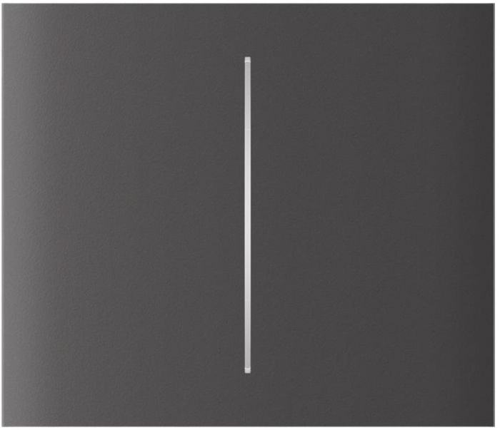 Кнопка центральна для двоклавішного вертикального вимикача Ajax CenterButton Vertical 2-gang for LightSwitch, Jeweler, бездротовий, grey