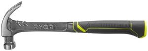 Молоток столярний Ryobi RHHSCC450, 450г, магнітний утримувач, цілісний корпус з кованої сталі, рукоятка скловолокно