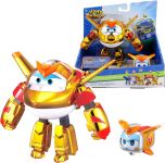 Ігровий набір Super Wings Transforming Золотий Хлопчик і улюбленець (Golden Boy & Pet)