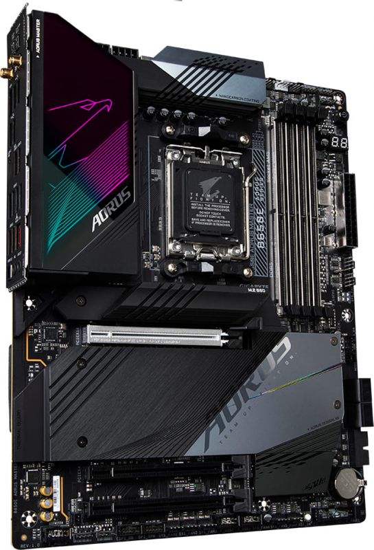 Материнська плата GIGABYTE B650E AORUS MASTER B650 sAM5 4xDDR5 M.2 Wi-Fi BT ATX
