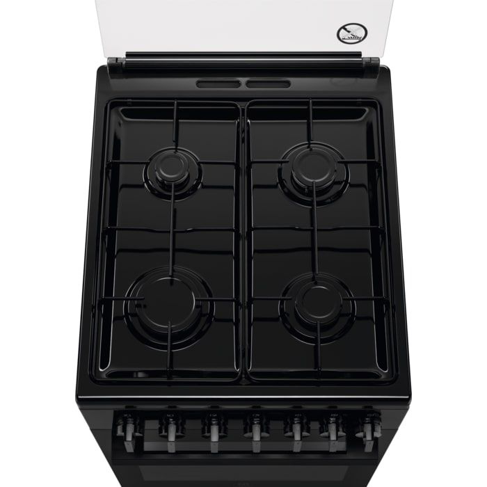 Плита Electrolux комбінована, 57л, 50x60см, конвекція, чорний